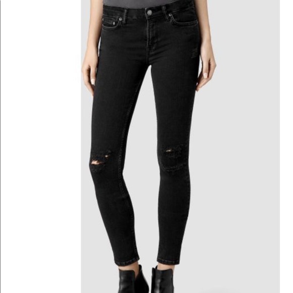 All Saints Denim - ALL SAINT MAST VINTAGE BLK S 29